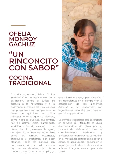 "Un rinconcito con sabor" por Ofelia Monroy Gachuz