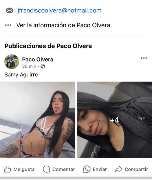 Francisco Olvera recupera su cuenta de Facebook tras extorsión virtual | Captura de pantalla
