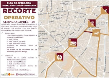 Recortes y desvíos en el servicio de Tuzobús por obras viales