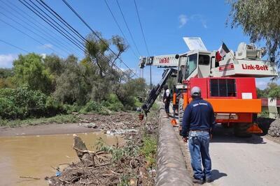 Gobierno despliega maquinaria y personal ante el aumento del caudal del río Tula