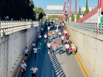 Más de 600 corredores participan en carrera por aniversario de la Policía Industrial Bancaria