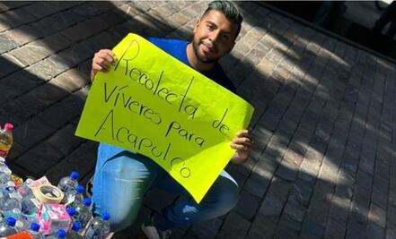 Paco, de las empanadas, reaparece en recolecta para damnificados