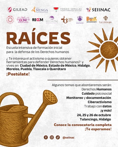 ¿Eres activista o formas parte de una colectiva? Facebook: Seiinac