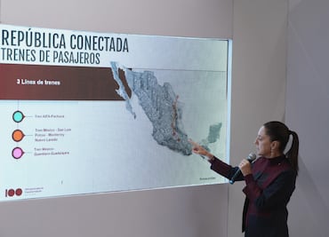 Claudia Sheinbaum presenta tres nuevas rutas del tren de pasajeros