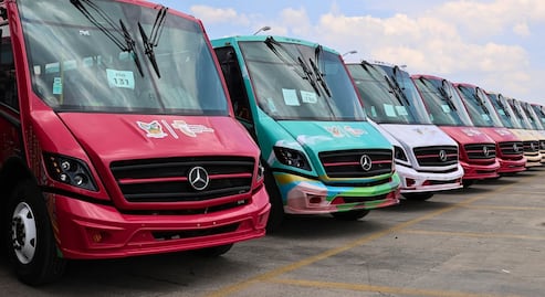 Refuerzan el transporte en la zona metropolitana de Pachuca con 60 nuevas vagonetas 