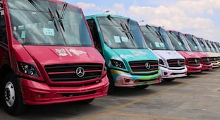 Refuerzan el transporte en la zona metropolitana de Pachuca con 60 nuevas vagonetas