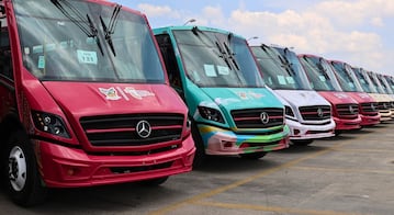 Refuerzan el transporte en la zona metropolitana de Pachuca con 60 nuevas vagonetas