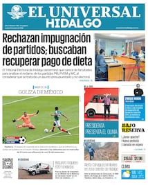 Portada EL Universal Hidalgo 8/6/26