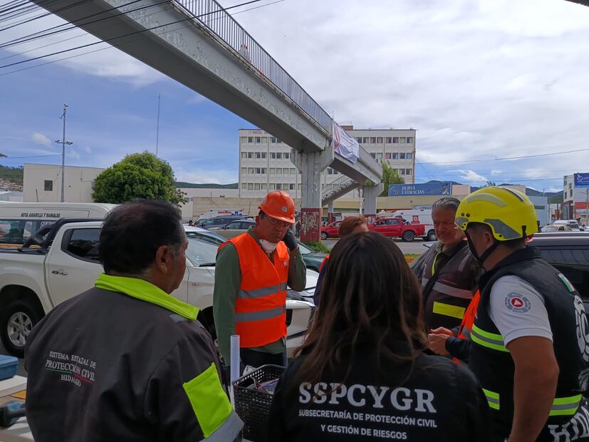 Evalúan riesgo estructural del puente de avenida Madero en Pachuca | Foto: Lourdes Naranjo
