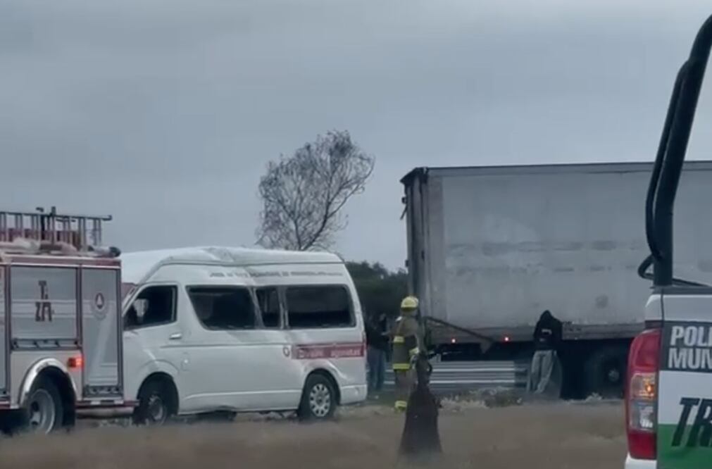 Un accidente en la carretera Tepojaco–Tizayuca dejó 7 personas heridas Foto: toma de video