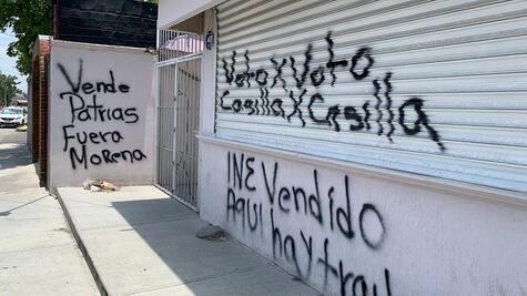 Perdedores se manifiestan en Consejo Distrital local de Tizayuca