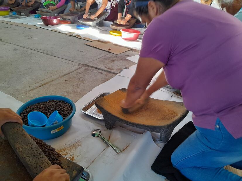 El municipio de Ixmiquilpan es rico en cultura y tradiciones, una de ellas es la molienda del cacao que se efectúa en la comunidad de San Nicolás cada año I Foto: Erika Gutiérrez
