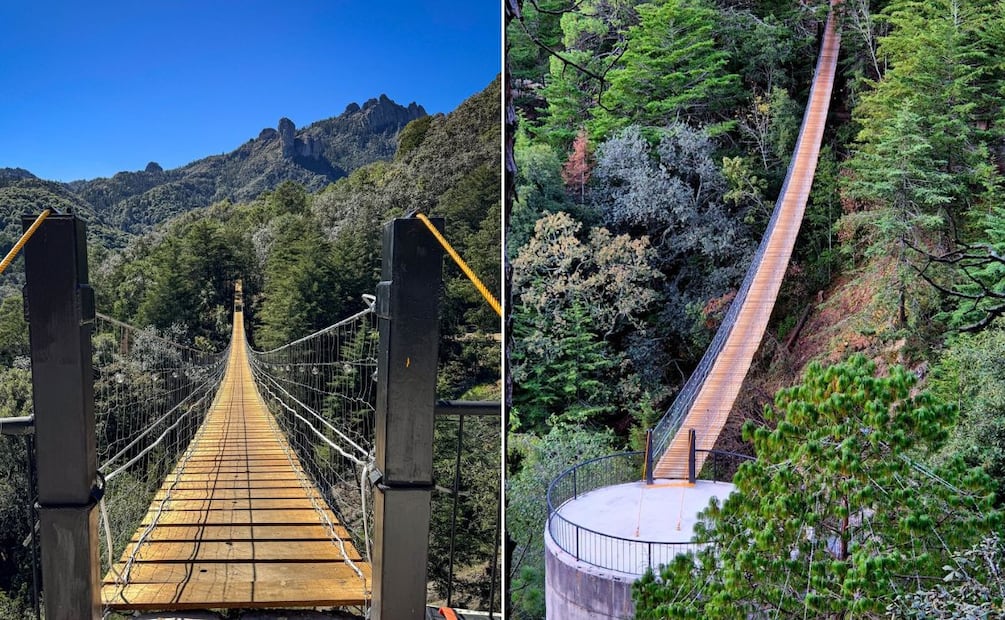 El puente colgante más largo de Hidalgo | Facebook: Desarrollo Ecoturístico Ejido El Puente
