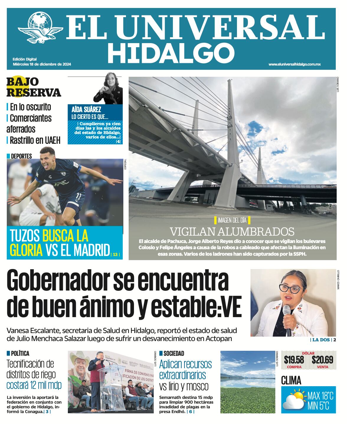 El Universal Hidalgo 181224