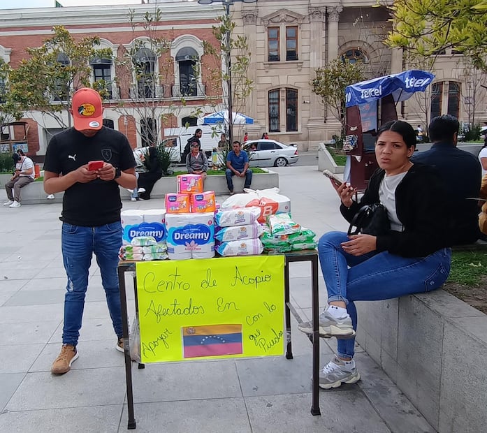 Migrante venezolana en Pachuca impulsa ayuda para damnificados y sueña con volver a casa | Foto: Lourdes Naranjo
