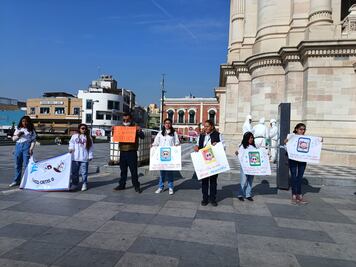 Estudiantes con discapacidad marchan por una educación inclusiva real en Hidalgo