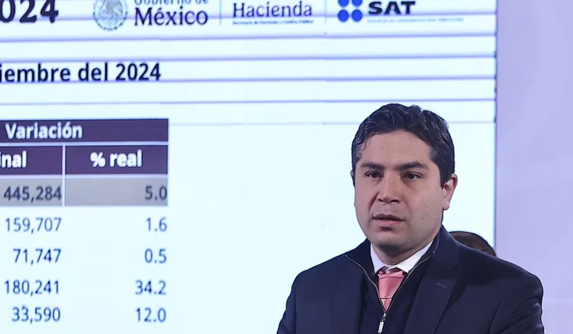 Antonio Martínez Dagnino, titular del Servicio de Administración Tributaria (SAT). Foto: Berenice Fregoso / EL UNIVERSAL