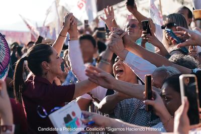 Conserva una clara ventaja la candidata Claudia Sheinbaum