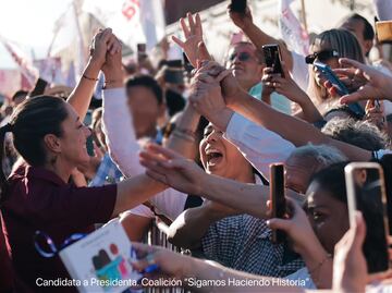 Conserva una clara ventaja la candidata Claudia Sheinbaum