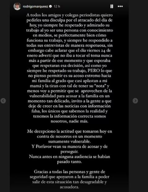 Rodrigo Márquez acaparó la atención al salir de la audiencia de su hermano. Fotos: Instagram @rodrigomarqueez / Especial