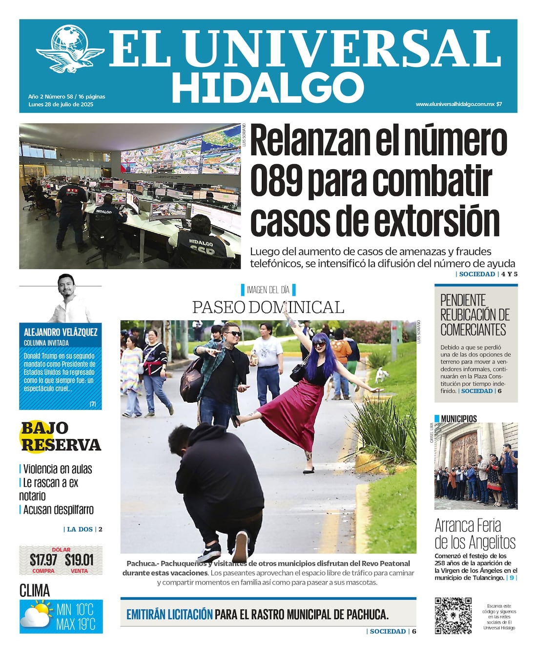 El Universal Hidalgo 28/07/25