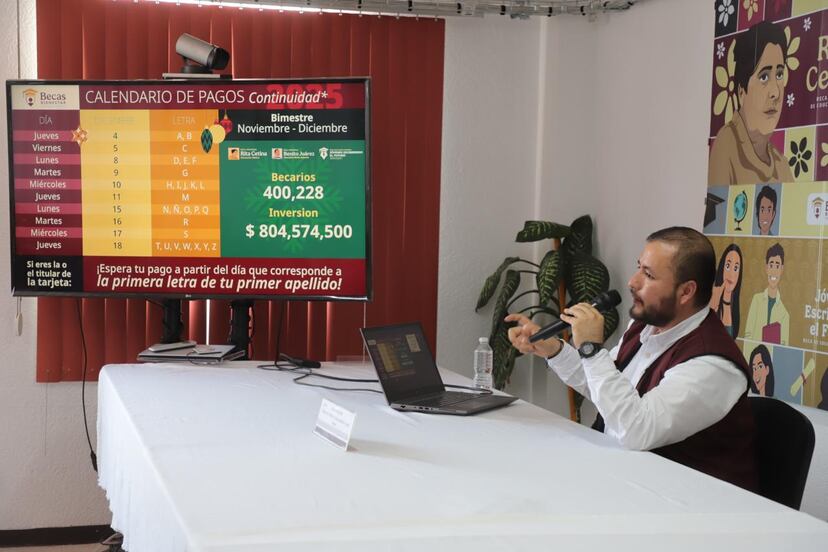 Becas Bienestar cierran el año con más de 400 mil estudiantes beneficiados en Hidalgo