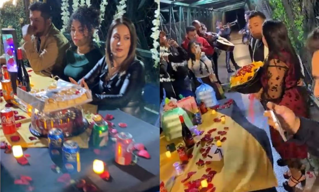 Celebran fiesta en puente peatonal |  Capturas de video