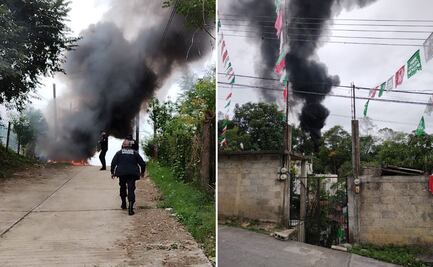 Quema de plásticos genera alarma y molestia en colonias de Huejutla
