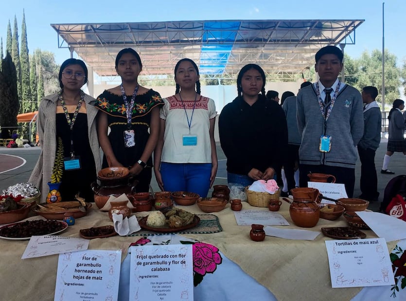 Alumnos del Valle del Mezquital realizan un concurso gastronómico con el objetivo de preservar sus tradiciones I foto: Cortesía