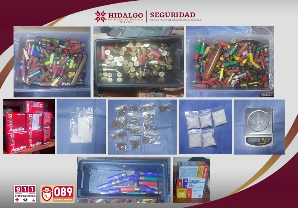 Golpe al narcomenudeo en Tulancingo | Fotos: SSPH