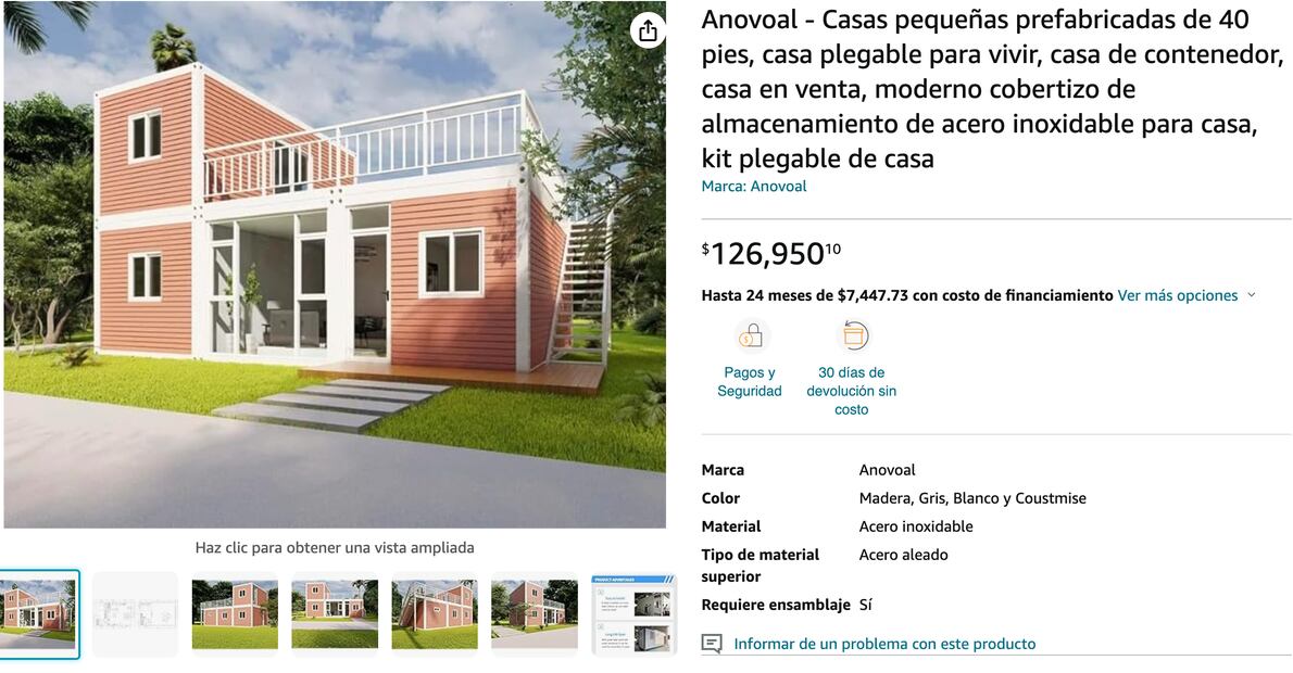 Amazon lanza venta de casas a domicilio