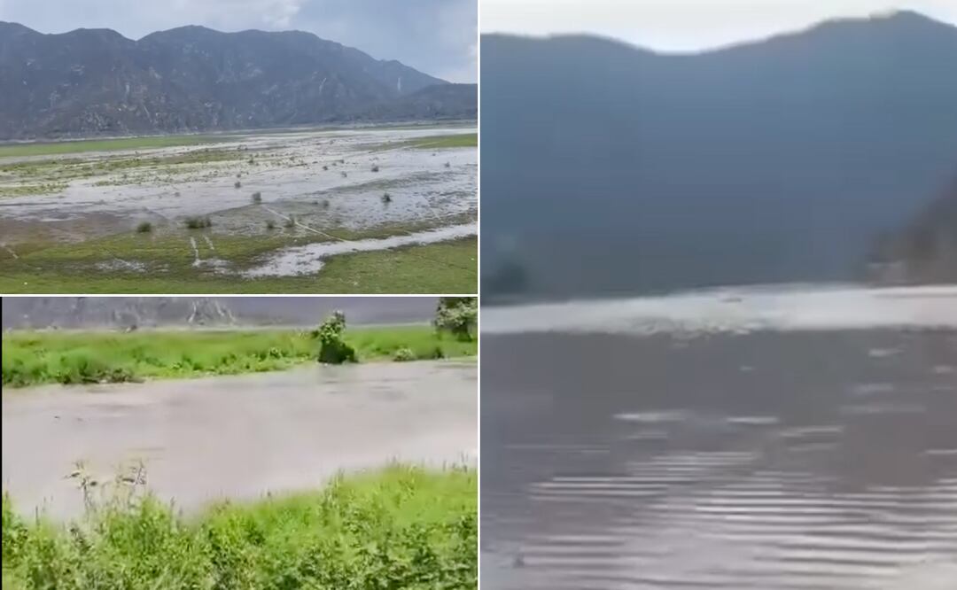 Las lluvias que se han registrado en Hidalgo han comenzado ha llenar la laguna de Metztitlán I Foto: Redes Sociales