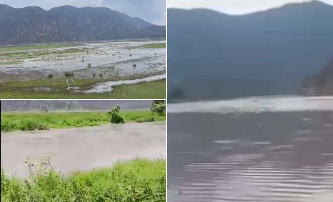 Las lluvias que se han registrado en Hidalgo han comenzado ha llenar la laguna de Metztitlán I Foto: Redes Sociales