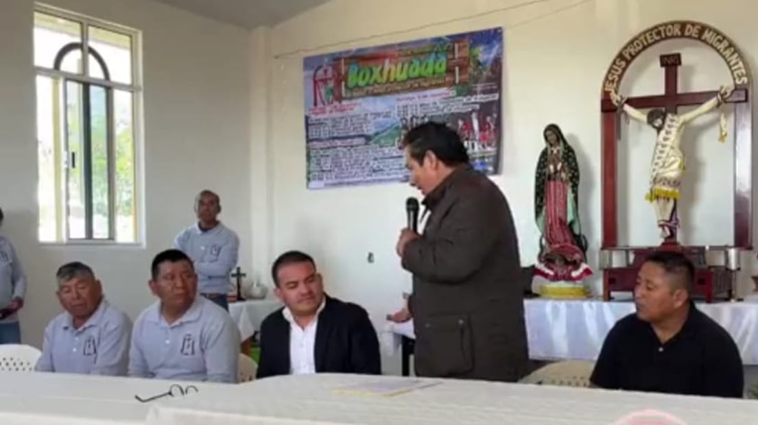 Pobladores de la comunidad de Boxhuada solicitaron la intervención de las autoridades municipales tras el colapso del techado de la capilla católica de la localidad.