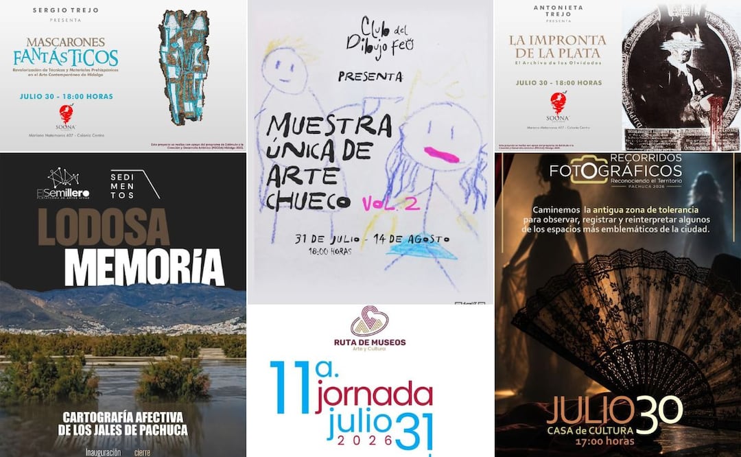 Pachuca cerrará julio con una agenda llena de cultura | Cortesía: Cultura Pachuca