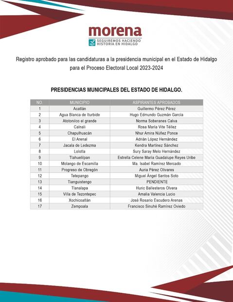 REgistro de Morena
