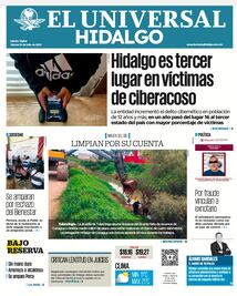 Portada El Universal Hidalgo 18/07/25
