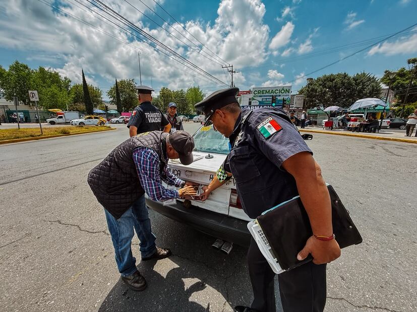 Refuerzan vigilancia al transporte público en Pachuca | Foto: SSPTyV
