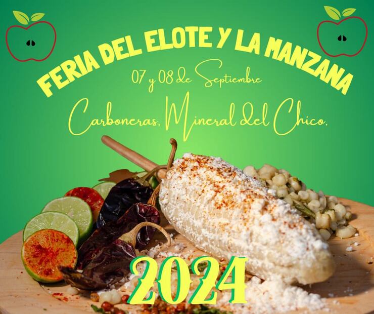 Feria del Elote y de la Manzana 2024: tradición y sabores en Carboneras | Cortesía: Turismo Hidalgo