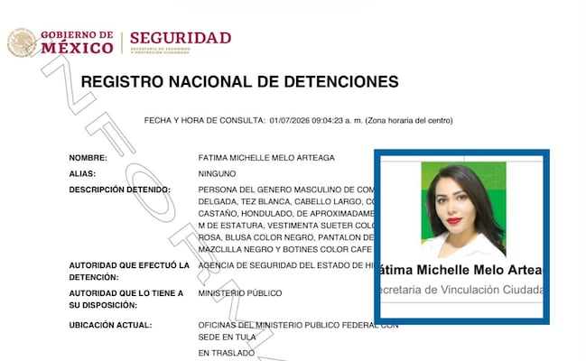 Detienen a integrante de la dirigencia estatal del PVEM Hidalgo