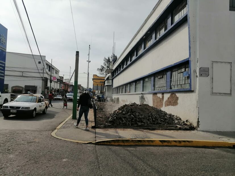 Retiran árboles con hongo de escuela en Tulancingo | Foto: Grisel Lira