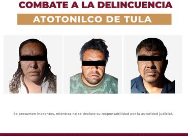 Dictan prisión preventiva a “Doña José” y otro detenido por presunto narcomenudeo en Atotonilco de Tula