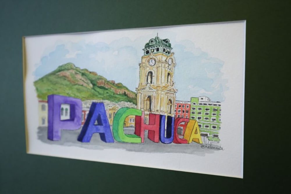 Pachuca se mira distinto cuando el arte la retrata | Foto: UAEH