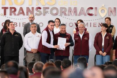 Durante Rutas de la Transformación encuentran fallas en ejecución de obra