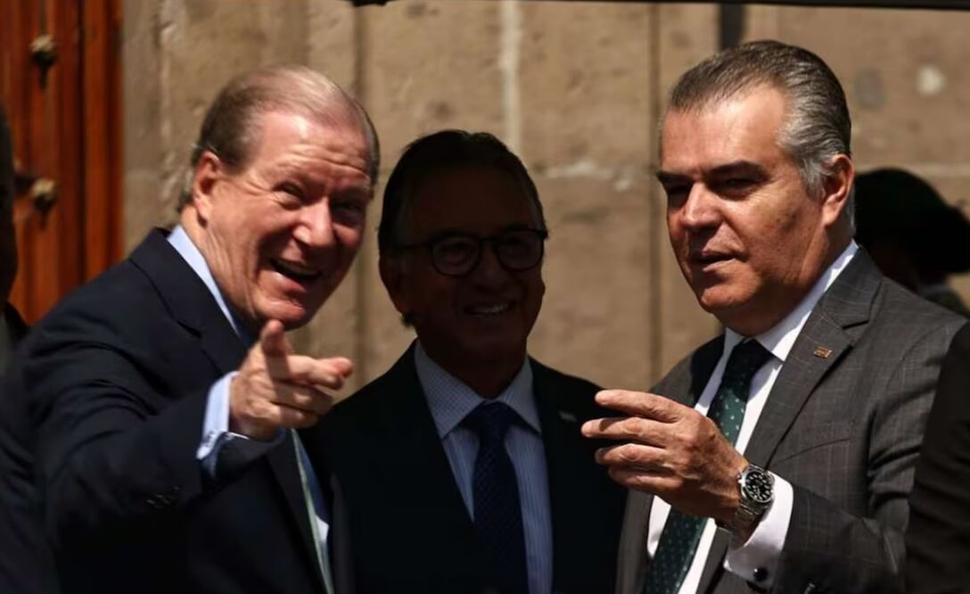 Empresarios se reúnen con la presidenta Claudia Sheinbaum en Palacio Nacional, entre ellos Francisco Cervantes. Foto: Berenice Fregoso/EL UNIVERSAL