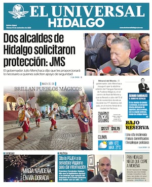 Portada El Universal Hidalgo 141125