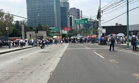 Ejidatarios de Hidalgo bloquean Insurgentes Sur exigiendo soluciones para problemas de agua