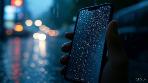 Qué no hacer si tu celular se moja con la lluvia