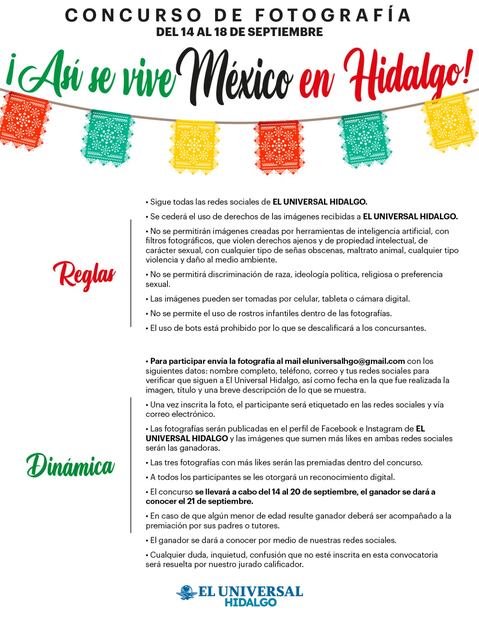 Concurso Así se vive México en Hidalgo