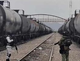 Aseguran 15 millones de litros de combustible; Harfuch señala que es el decomiso de hidrocarburo más grande del sexenio